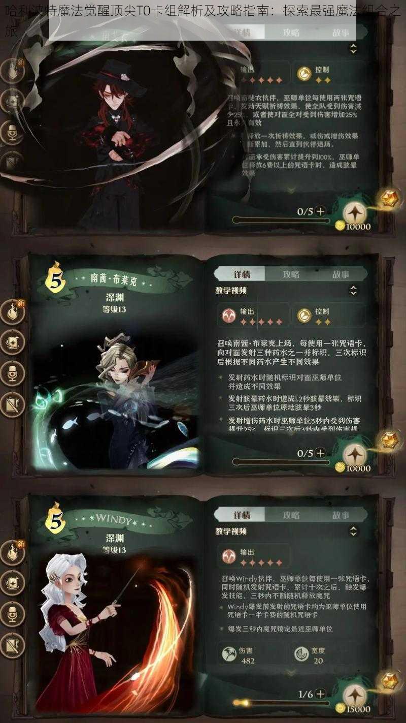 哈利波特魔法觉醒顶尖T0卡组解析及攻略指南：探索最强魔法组合之旅