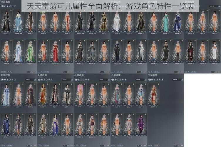 天天富翁可儿属性全面解析:游戏角色特性一览表