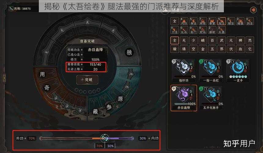 揭秘《太吾绘卷》腿法最强的门派推荐与深度解析