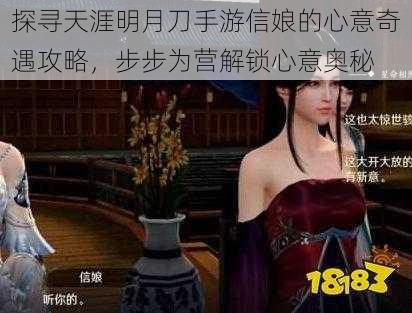 探寻天涯明月刀手游信娘的心意奇遇攻略,步步为营解锁心意奥秘