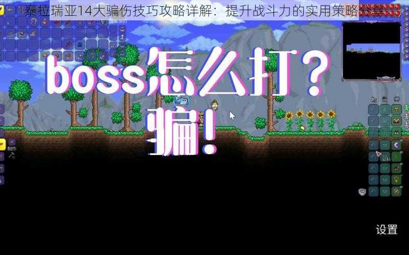 泰拉瑞亚14大骗伤技巧攻略详解:提升战斗力的实用策略分享