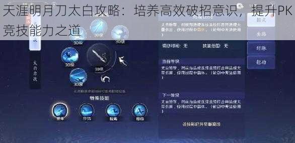 天涯明月刀太白攻略:培养高效破招意识,提升PK竞技能力之道