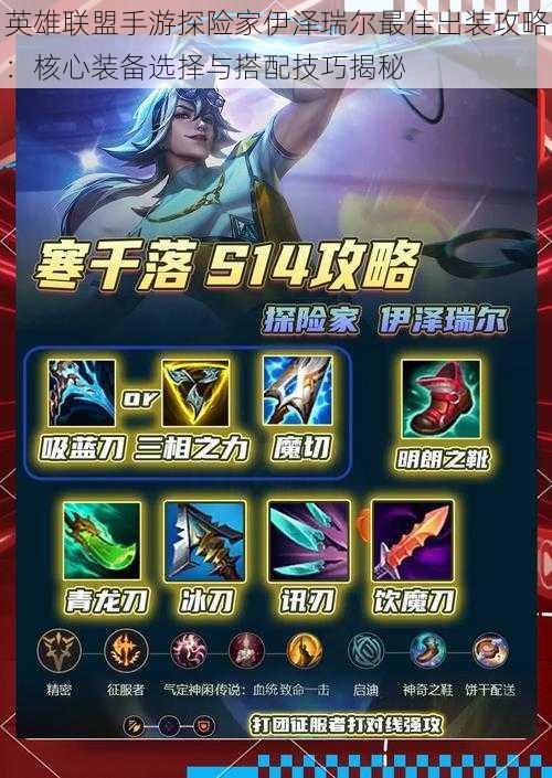 英雄联盟手游探险家伊泽瑞尔最佳出装攻略:核心装备选择与搭配技巧揭秘