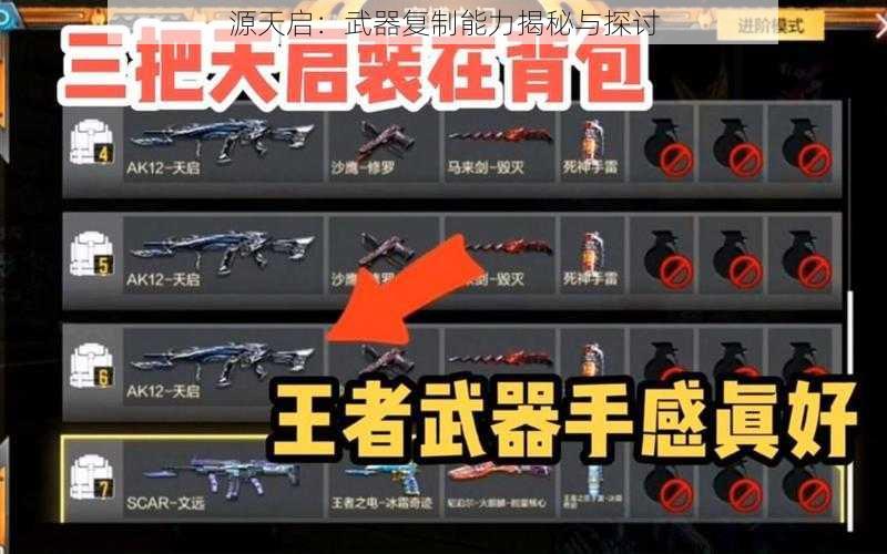 源天启:武器复制能力揭秘与探讨