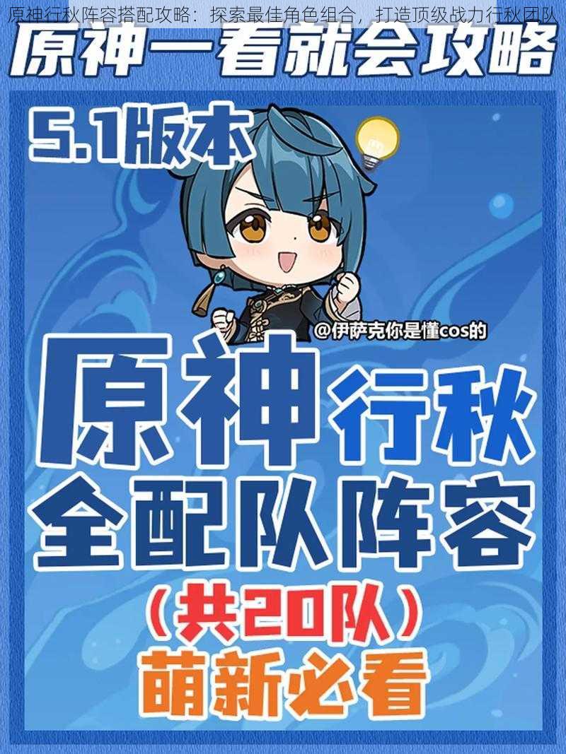 原神行秋阵容搭配攻略:探索最佳角色组合,打造顶级战力行秋团队