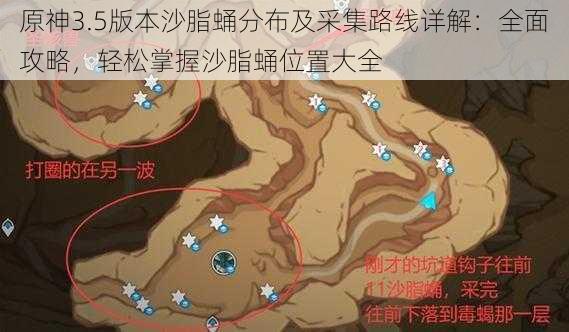 原神3.5版本沙脂蛹分布及采集路线详解:全面攻略,轻松掌握沙脂蛹位置大全