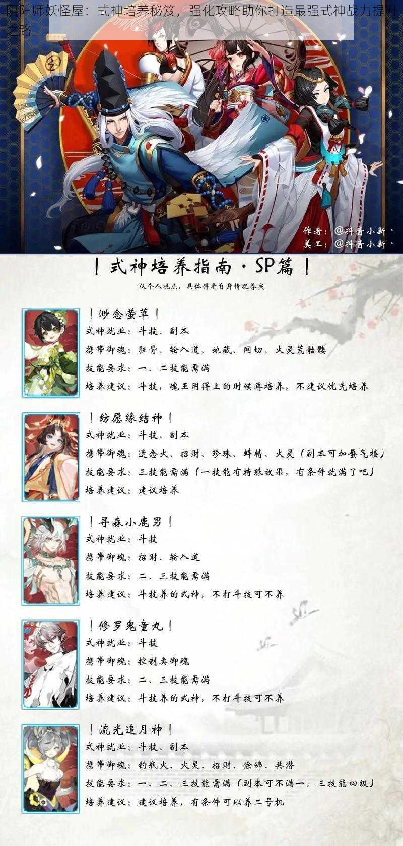 阴阳师妖怪屋:式神培养秘笈,强化攻略助你打造最强式神战力提升之路