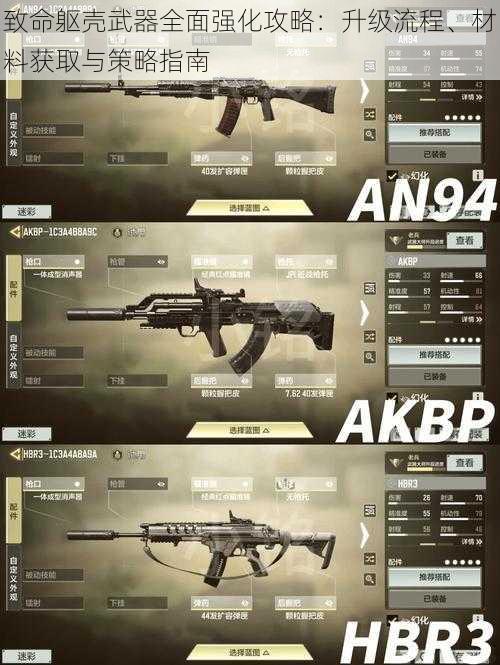 致命躯壳武器全面强化攻略:升级流程、材料获取与策略指南